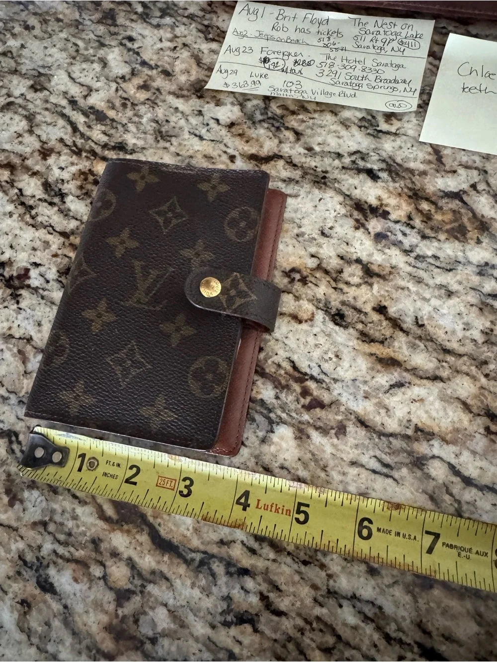 Louis Vuitton Monogram Canvas Notebook Cover - Brown/Gold